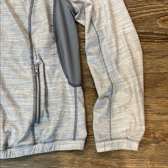 Lululemon Run White Fossil Nada Jacket Lightweight Running Women's Size 8 EUC - Picture 4 of 15